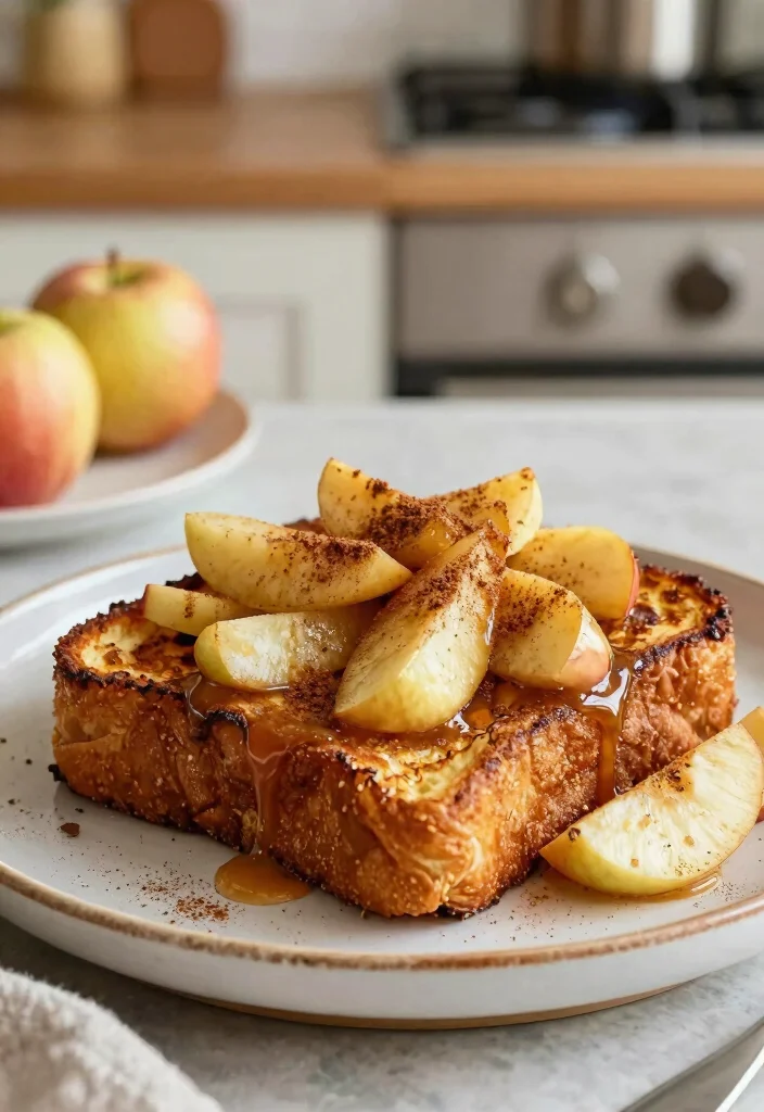 18 Healthy French Toast Recipes (Low Sugar and High Fiber) - 14. Spiced Apple French Toast 1