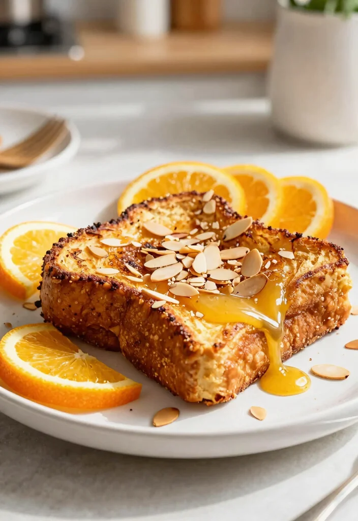 18 Healthy French Toast Recipes (Low Sugar and High Fiber) - 16. Citrus and Almond French Toast 1