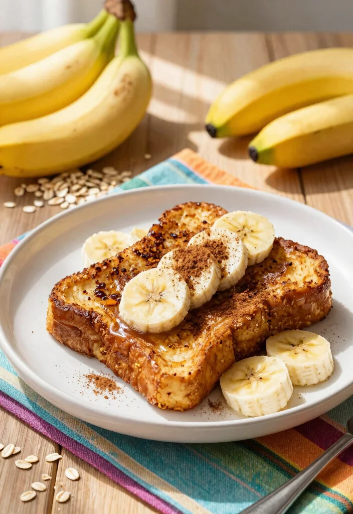 18 Healthy French Toast Recipes (Low Sugar and High Fiber) - 2. Oatmeal Banana French Toast 1