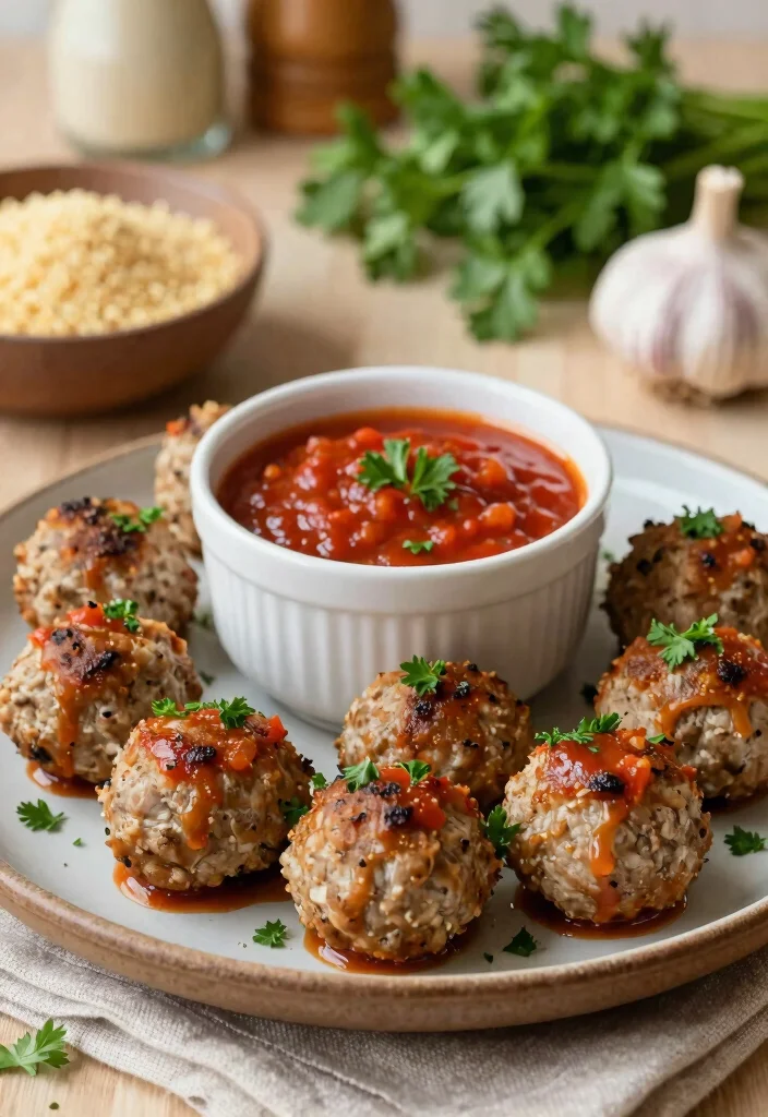 18 Healthy Ground Italian Sausage Recipes (Low-Fat & Delicious) - 7. Baked Italian Sausage Meatballs 1