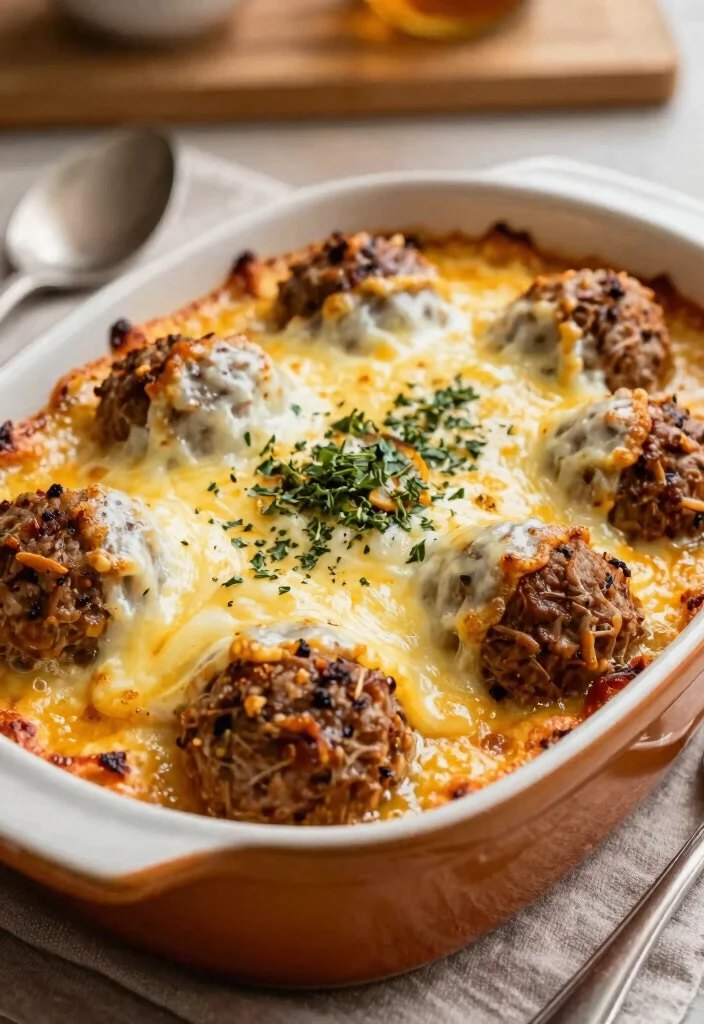 18 Italian Ground Beef Meatball Recipes (Easy & Delicious) - 10. Italian Meatball Casserole 1