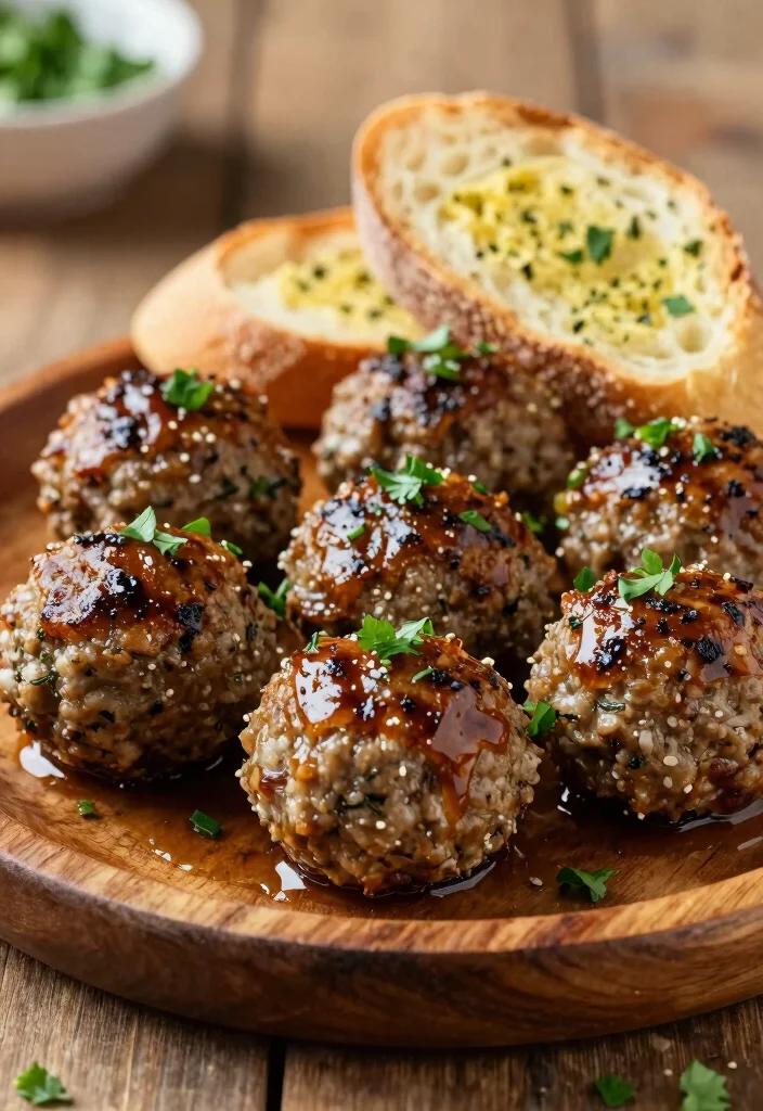 18 Italian Ground Beef Meatball Recipes (Easy & Delicious) - 11. Garlic Herb Meatballs 1
