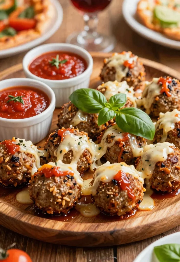 18 Italian Ground Beef Meatball Recipes (Easy & Delicious) - 12. Pizza Meatballs 1