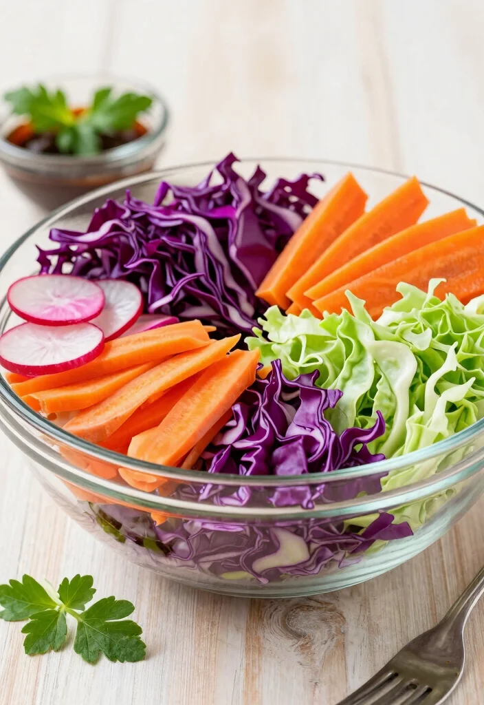 18 Japanese Cabbage Salad Recipes (Crisp & Refreshing) - 17. Rainbow Cabbage Salad 1