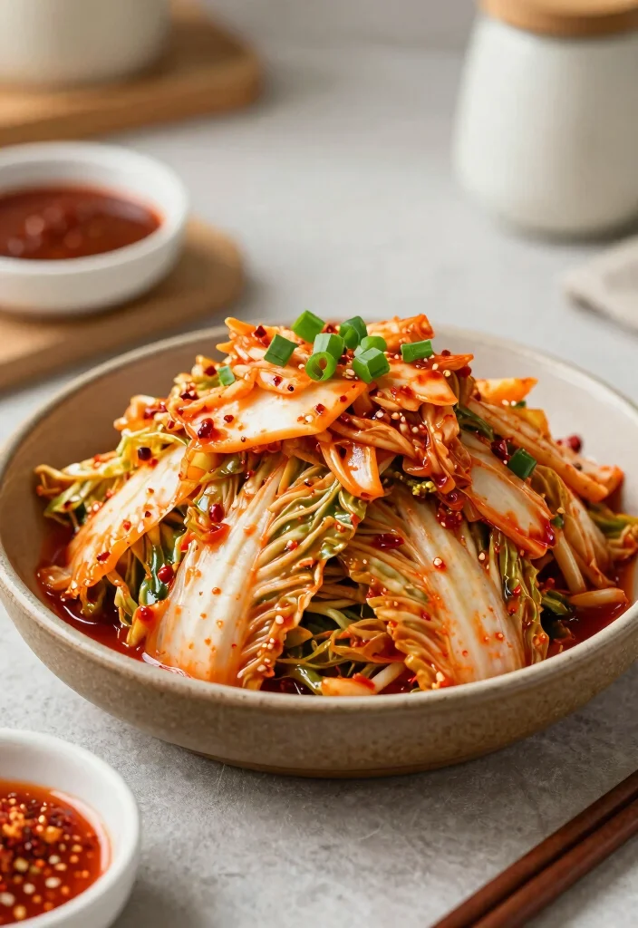 18 Japanese Cabbage Salad Recipes (Crisp & Refreshing) - 2. Spicy Kimchi Cabbage Salad 1