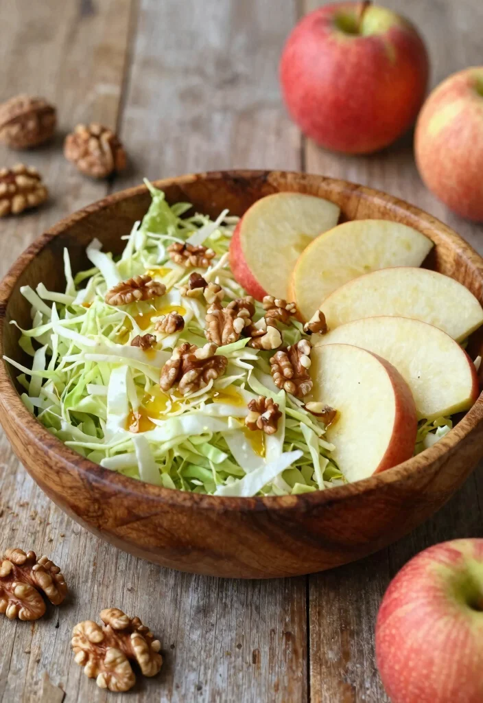 18 Japanese Cabbage Salad Recipes (Crisp & Refreshing) - 4. Japanese Cabbage and Apple Salad 1