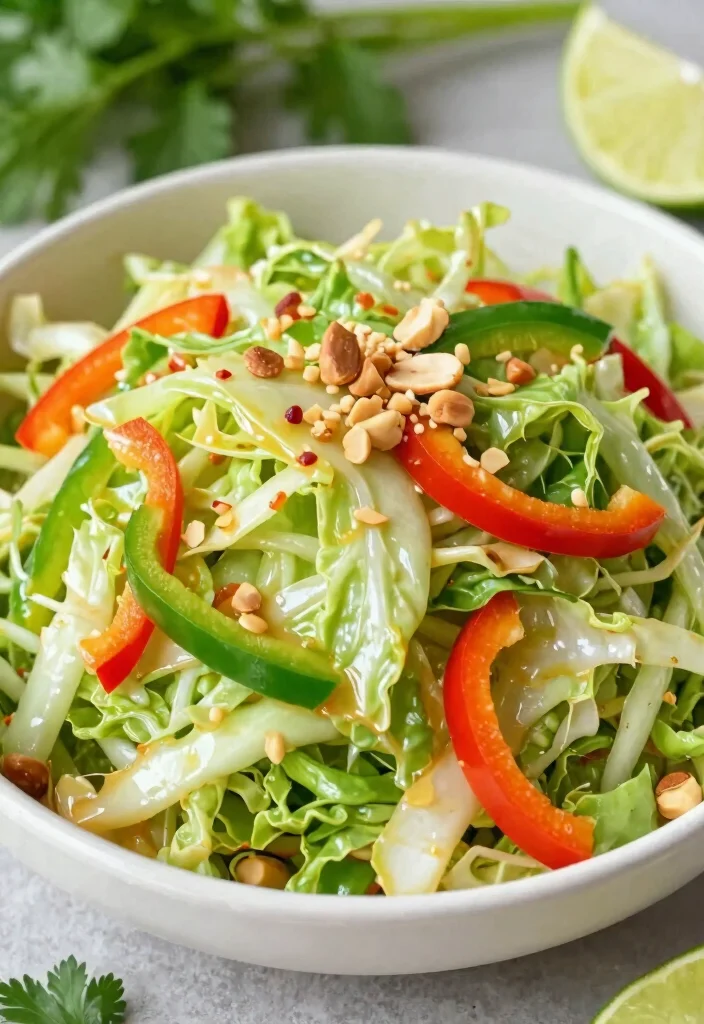 18 Japanese Cabbage Salad Recipes (Crisp & Refreshing) - 5. Asian-Inspired Cabbage Salad with Peanuts 1