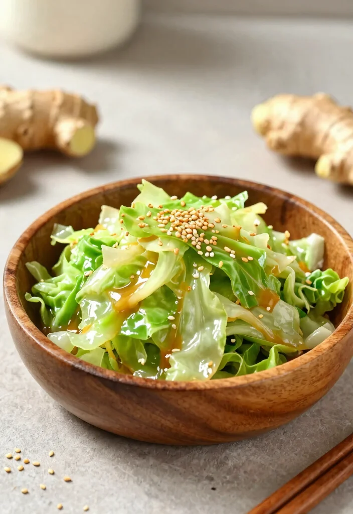 18 Japanese Cabbage Salad Recipes (Crisp & Refreshing) - 8. Sesame Ginger Cabbage Salad 1