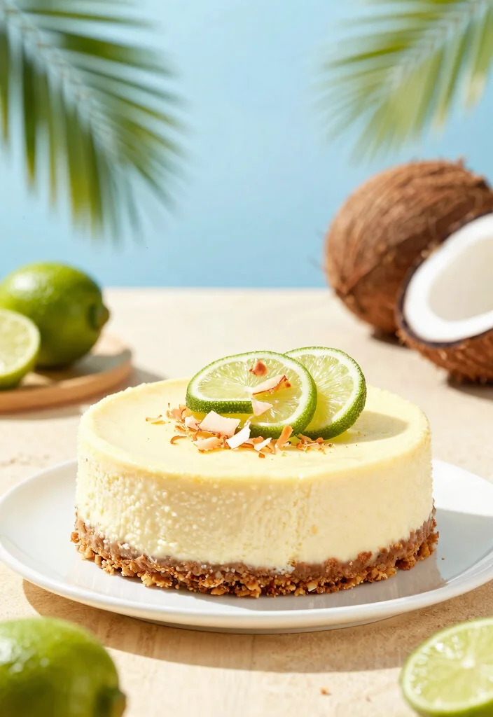 18 Japanese Cotton Cheesecake Recipes (Soft & Jiggly) - 11. Coconut Lime Japanese Cotton Cheesecake 1