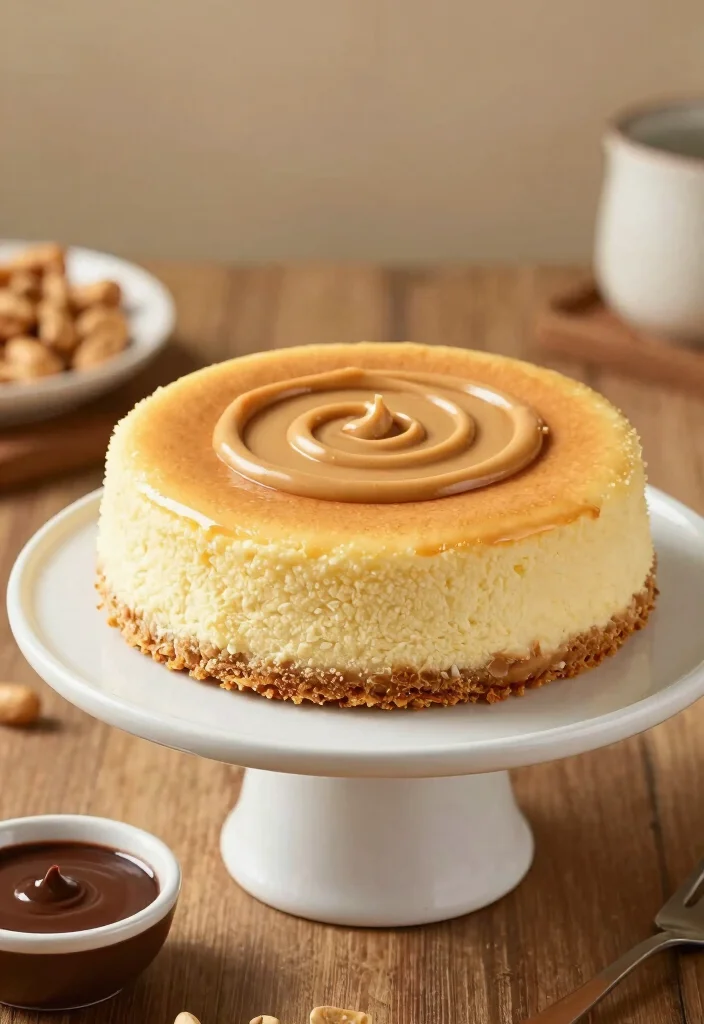 18 Japanese Cotton Cheesecake Recipes (Soft & Jiggly) - 14. Peanut Butter Japanese Cotton Cheesecake 1