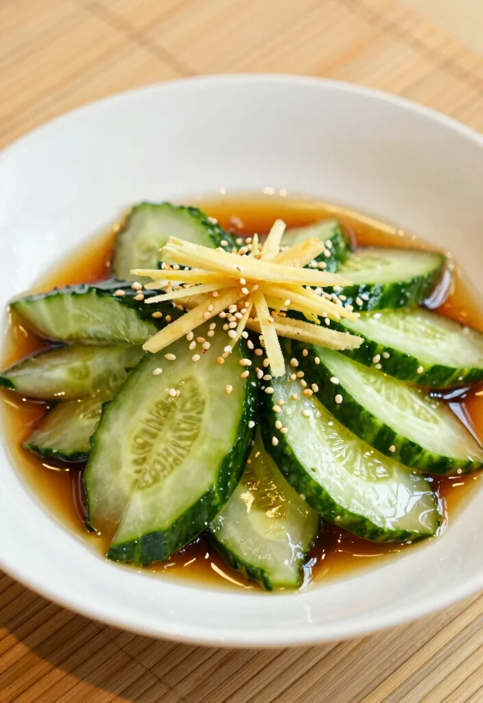 18 Japanese Cucumber Salad Recipes (Light & Crunchy) - 5. Ginger-Sesame Cucumber Salad 1