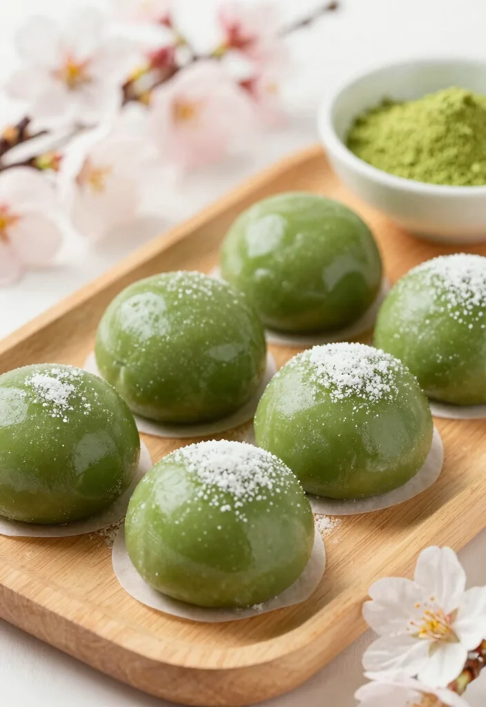 18 Japanese Dessert Recipe Ideas (From Simple to Fancy) - 1. Classic Matcha Mochi 1