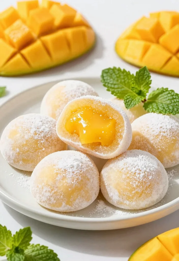 18 Japanese Dessert Recipe Ideas (From Simple to Fancy) - 13. Mango Mochi 1