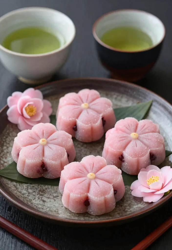 18 Japanese Dessert Recipe Ideas (From Simple to Fancy) - 14. Tsubaki Mochi 1