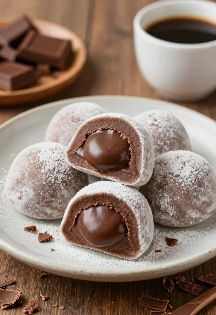 18 Japanese Dessert Recipe Ideas (From Simple to Fancy) - 15. Choco Mochi 1