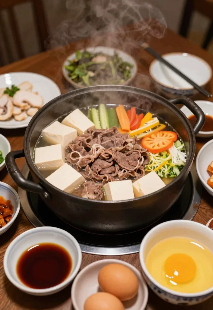 18 Japanese Food Ideas for Dinner: Classic Home Meals - 13. Sukiyaki: Sweet and Savory Stew 1