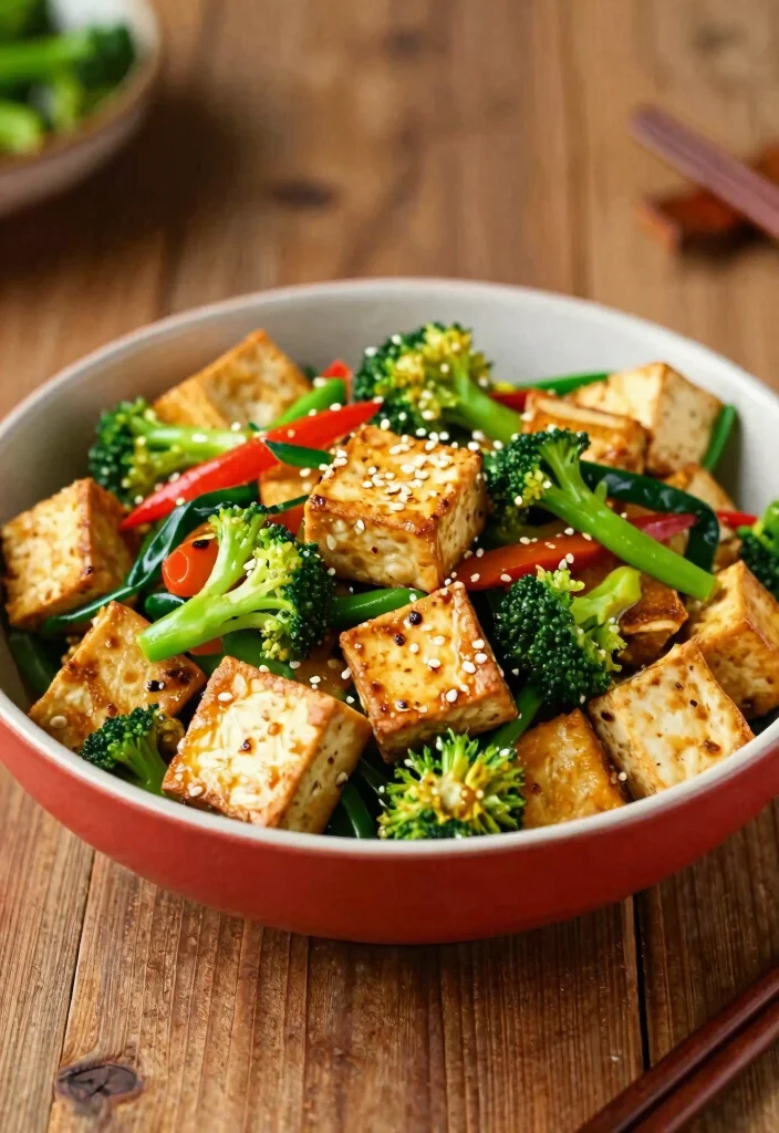 18 Japanese Food Ideas for Dinner: Classic Home Meals - 17. Tofu Stir-Fry: Quick and Healthy 1