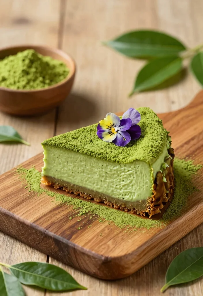 18 Jiggly Japanese Cheesecake Recipes (Bouncy & Light) - 2. Matcha Japanese Jiggly Cheesecake 1
