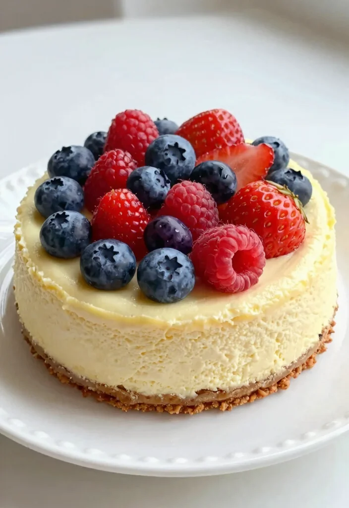 18 Keto Japanese Cheesecake Recipes (Low-Carb & Fluffy) - 13. Vanilla Berry Keto Japanese Cheesecake 1