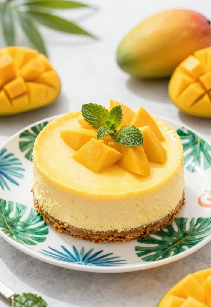 18 Keto Japanese Cheesecake Recipes (Low-Carb & Fluffy) - 15. Tropical Mango Keto Japanese Cheesecake 1