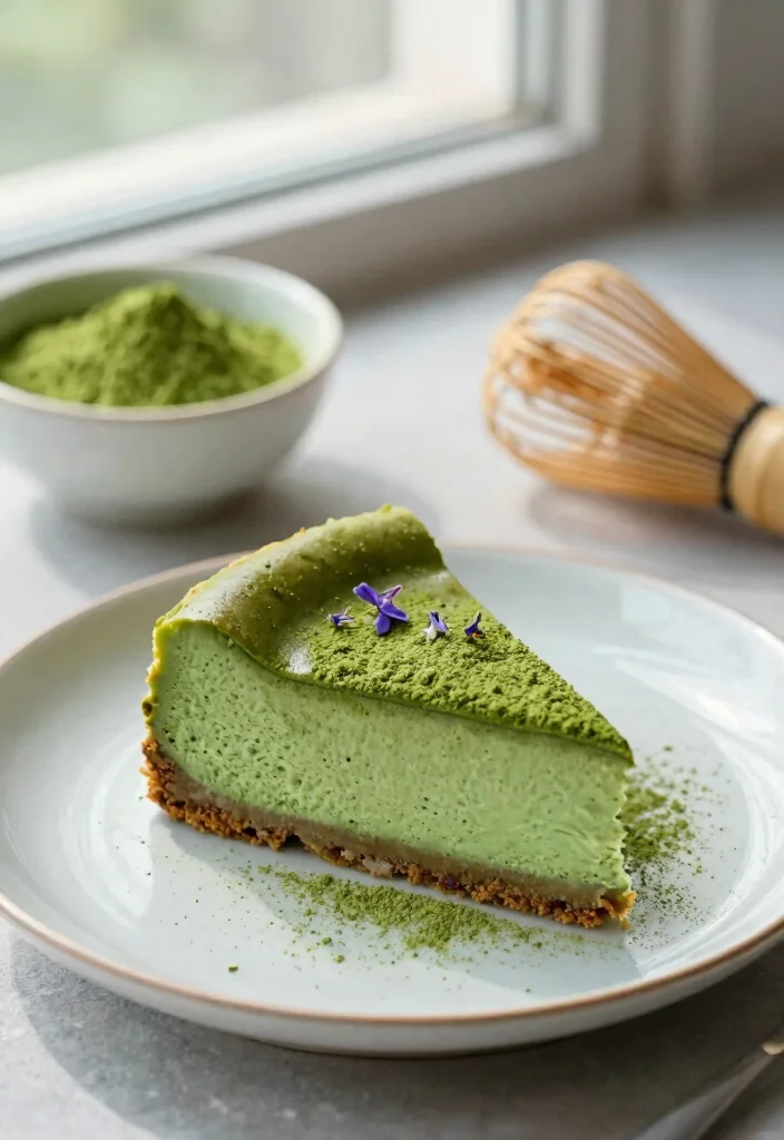 18 Keto Japanese Cheesecake Recipes (Low-Carb & Fluffy) - 2. Matcha Green Tea Keto Japanese Cheesecake 1