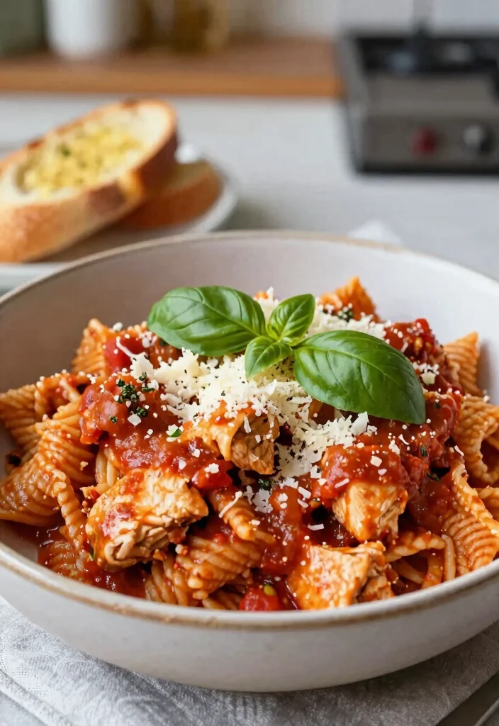 19 Best Italian Chicken Breast Recipes (Easy Weeknight Dinners) - 7. Pasta with Italian Chicken 1