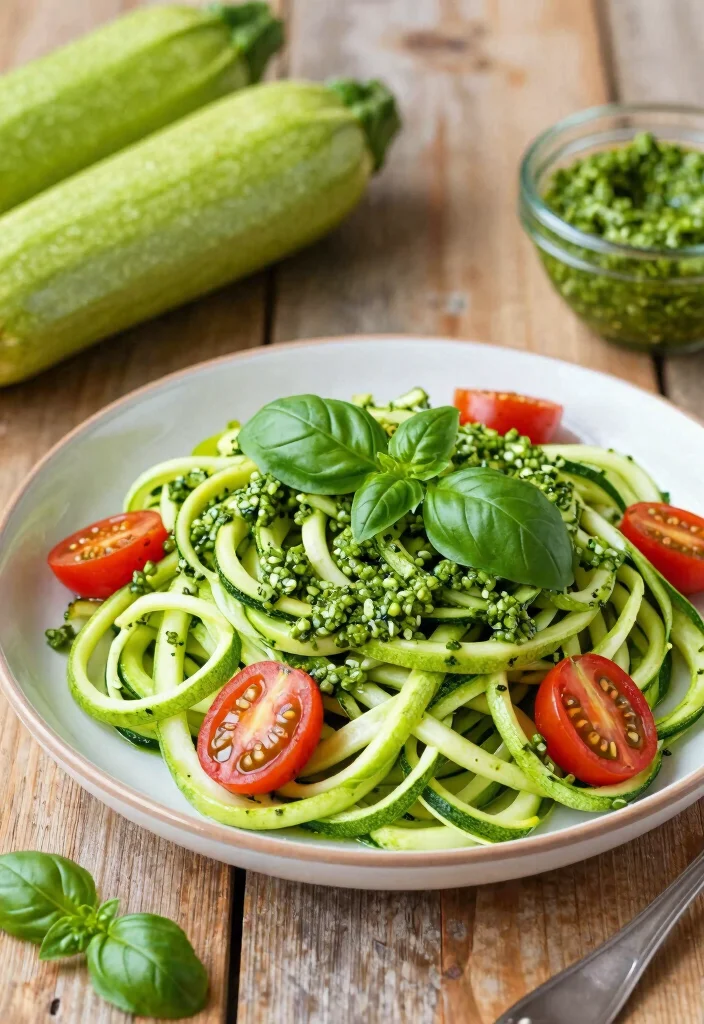 19 Delicious Dairy-Free Italian Recipes (No Cheese!) - 3. Zucchini Noodles with Pesto 1
