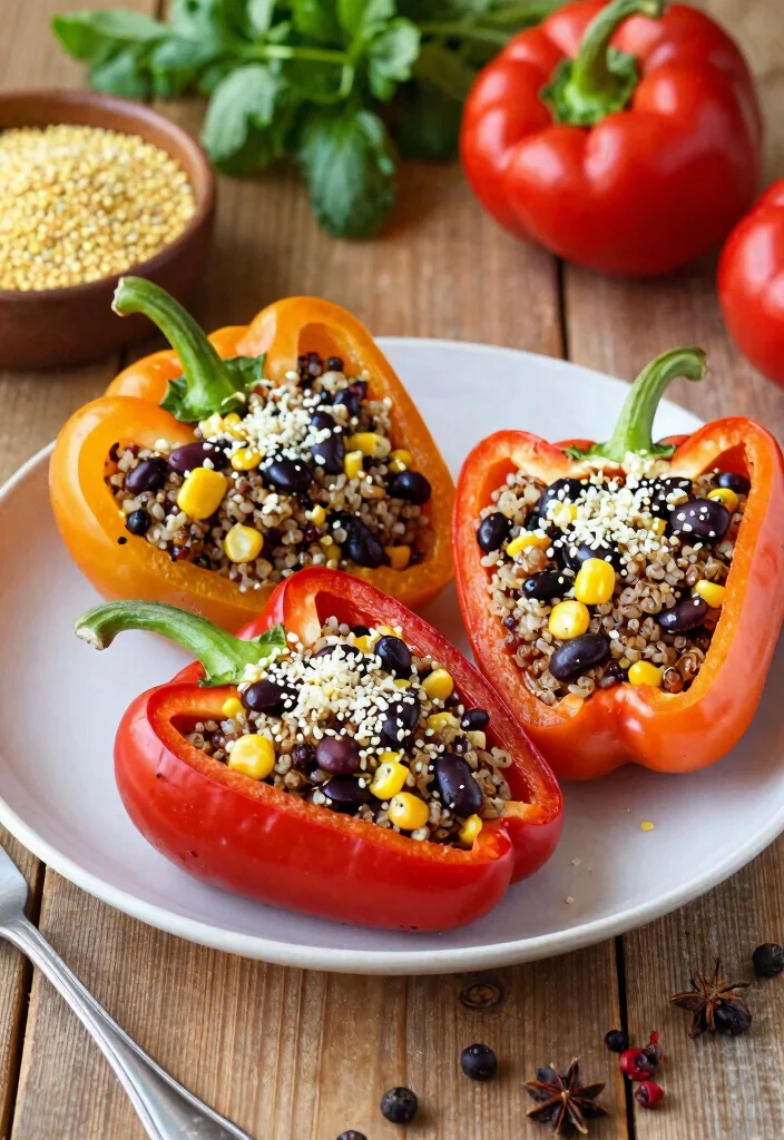 19 Delicious Dairy-Free Italian Recipes (No Cheese!) - 9. Stuffed Bell Peppers 1