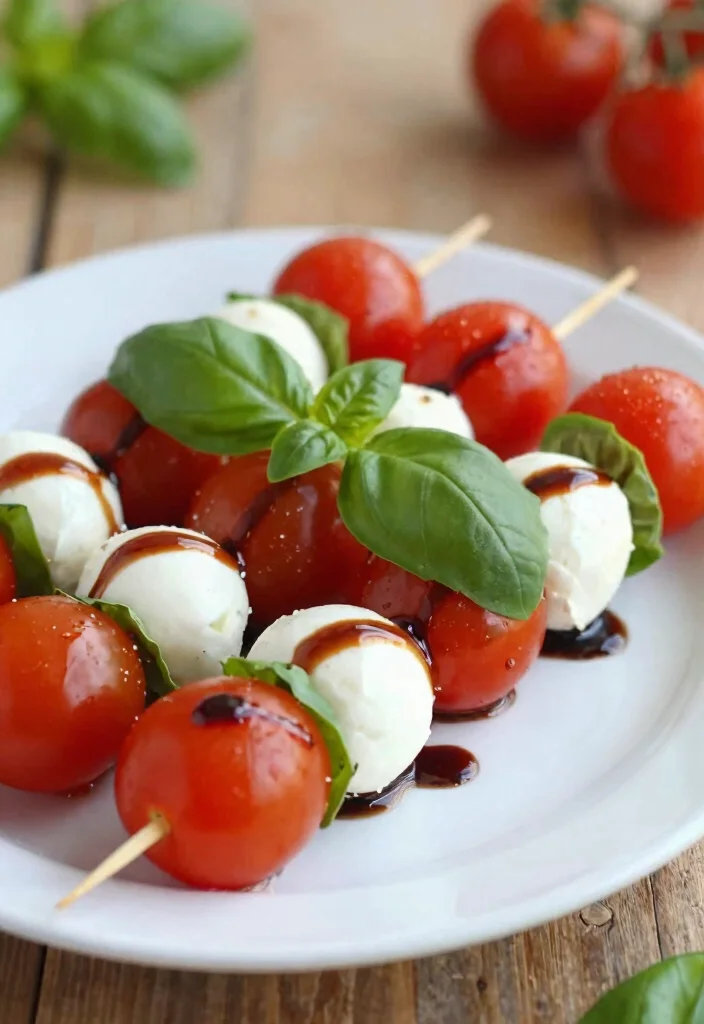 19 Delicious Italian Recipes Without Pasta - 1. Caprese Salad Skewers 1