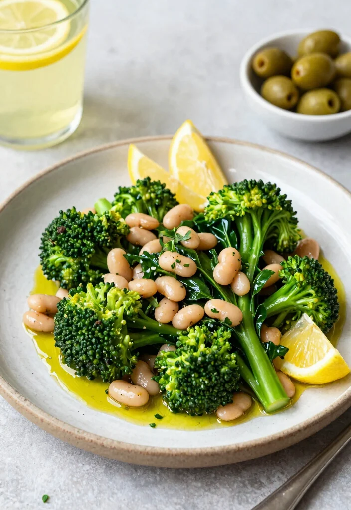 19 Delicious Italian Recipes Without Pasta - 13. Broccoli Rabe and White Bean Salad 1