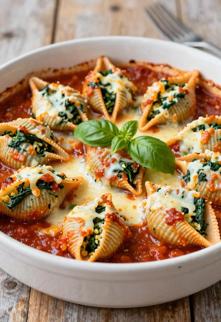 19 Delicious Italian Recipes Without Pasta - 16. Spinach and Ricotta Stuffed Shells 1