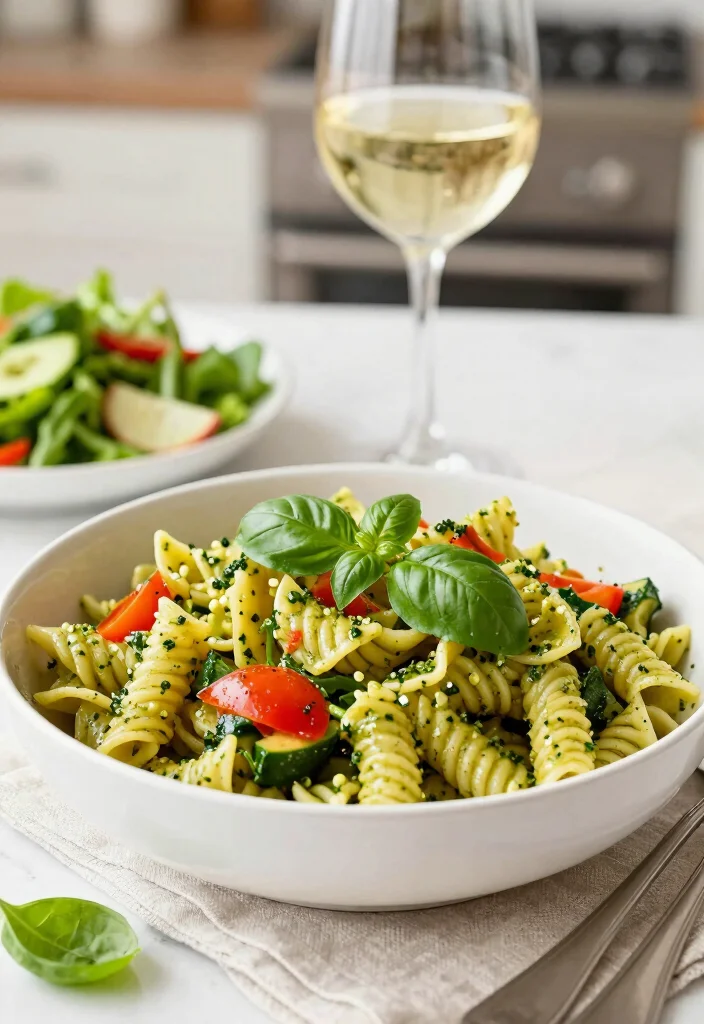 19 Easy Instant Pot Italian Recipes (Quick Weeknight Dinners) - 11. Instant Pot Pesto Pasta Primavera 1