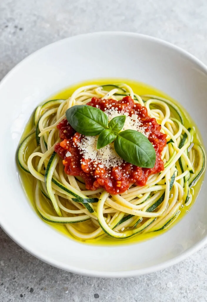 19 Easy Instant Pot Italian Recipes (Quick Weeknight Dinners) - 15. Instant Pot Zucchini Noodles with Marinara 1