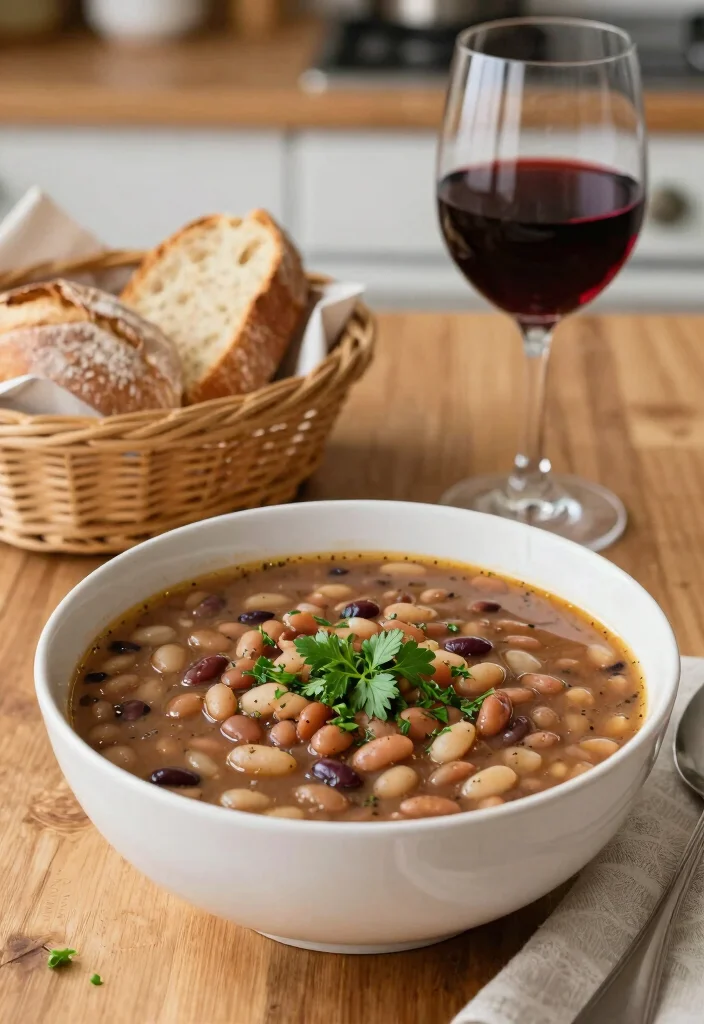 19 Easy Instant Pot Italian Recipes (Quick Weeknight Dinners) - 6. Instant Pot Italian Bean Soup 1