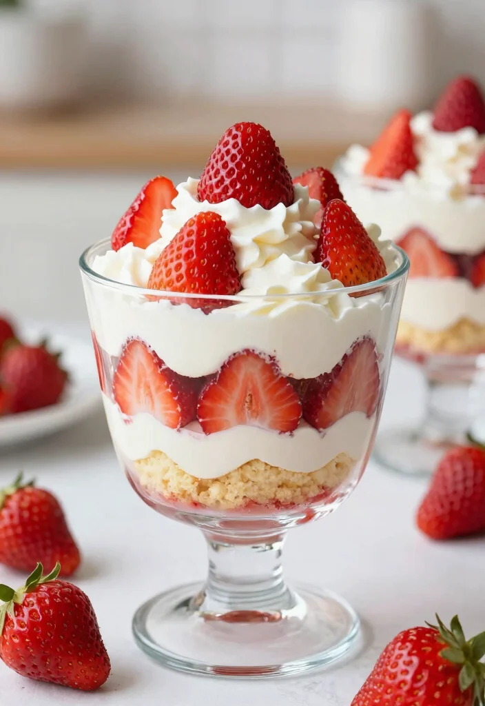 19 Easy Italian Dessert Recipes (No Baking Required) - 16. Strawberry Shortcake Trifle 1