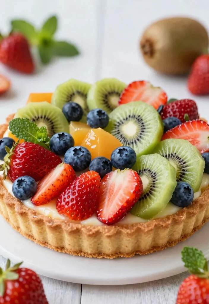 19 Easy Italian Dessert Recipes (No Baking Required) - 19. No-Bake Fruit Tart 1