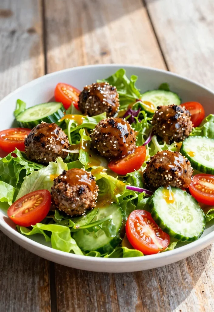 19 Easy Recipes Using Frozen Italian Meatballs - 10. Meatball Salad 1