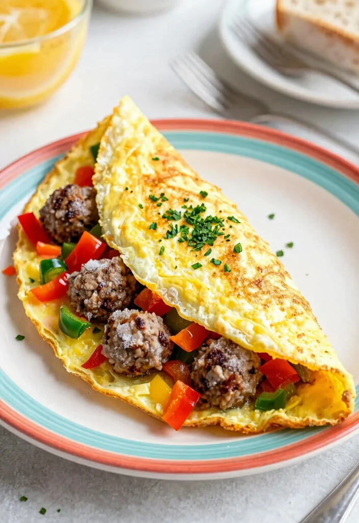 19 Easy Recipes Using Frozen Italian Meatballs - 13. Meatball Omelette 1