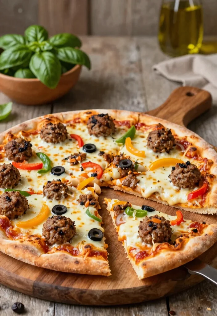 19 Easy Recipes Using Frozen Italian Meatballs - 4. Meatball Pizza 1