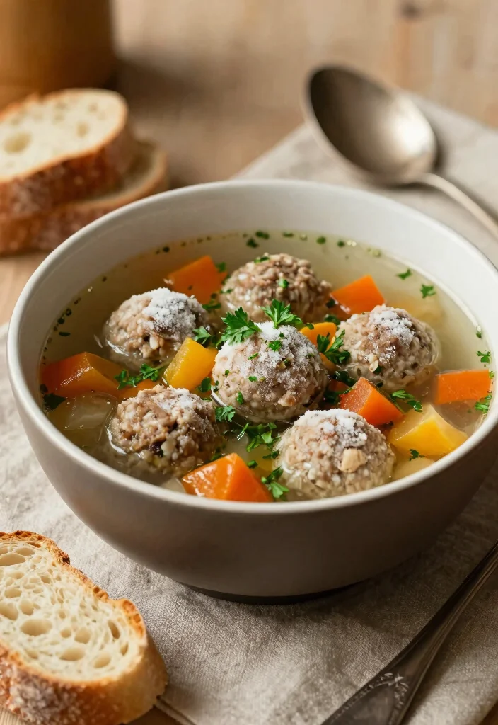 19 Easy Recipes Using Frozen Italian Meatballs - 5. Meatball Soup 1