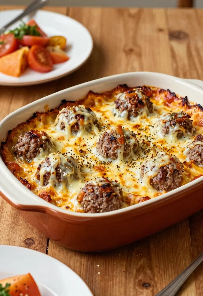 19 Easy Recipes Using Frozen Italian Meatballs - 6. Meatball Casserole 1