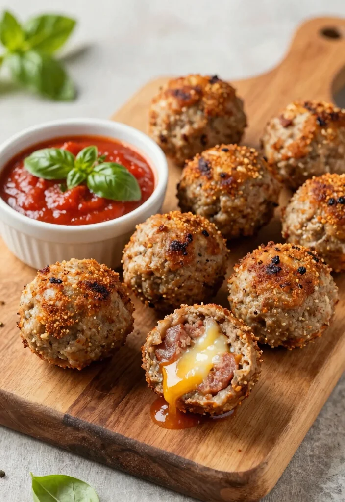 19 Italian Meatball Appetizer Recipes (Party Perfect) - 4. Italian Sausage and Cheese Meatballs 1