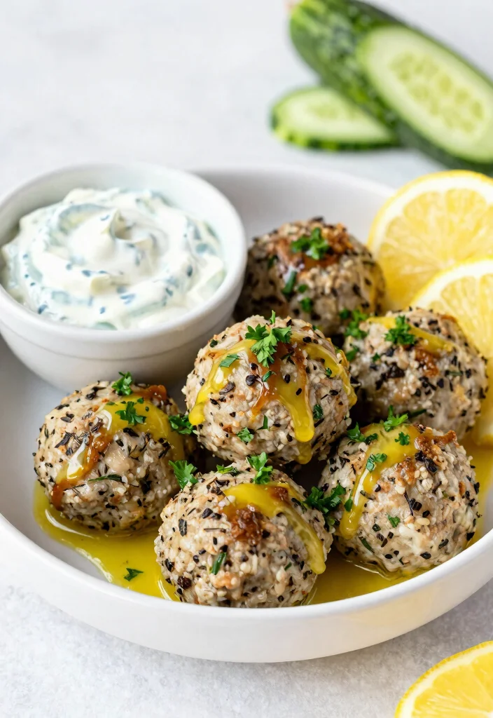 19 Italian Meatball Appetizer Recipes (Party Perfect) - 5. Zesty Lemon and Herb Meatballs 1