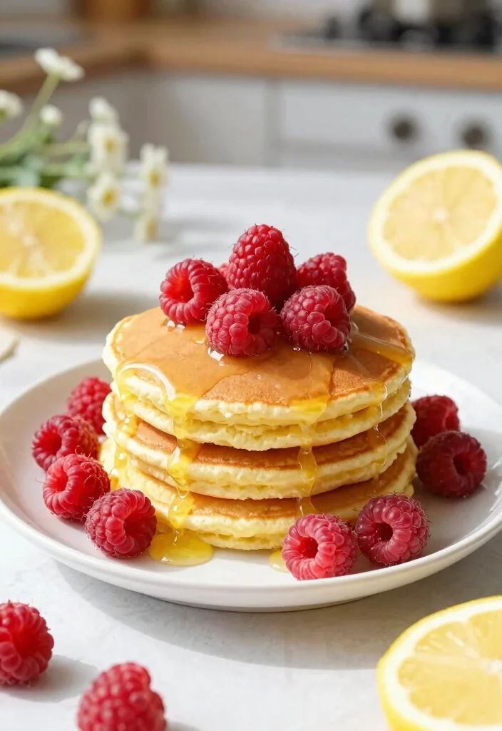 19 Japanese Souffle Pancake Recipes (Cafe-Style at Home) - 16. Raspberry Lemon Souffle Pancakes 1