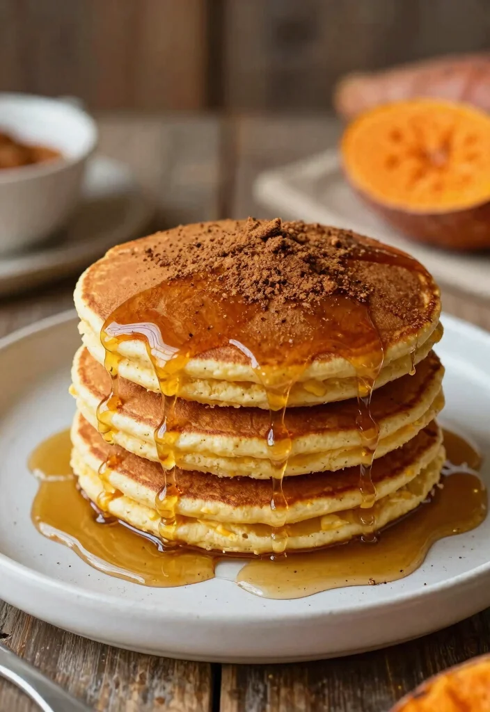 19 Japanese Souffle Pancake Recipes (Cafe-Style at Home) - 19. Sweet Potato Souffle Pancakes 1