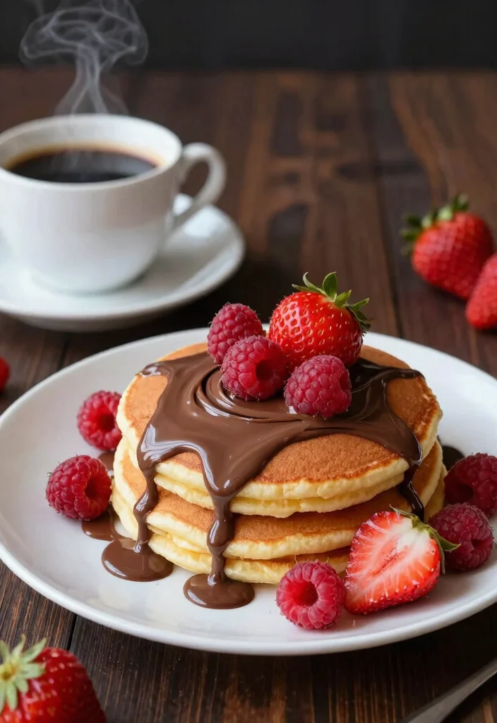 19 Souffle-Style Japanese Pancake Recipes (Extra Tall and Fluffy) - 12. Nutella Swirl Souffle Pancakes 1