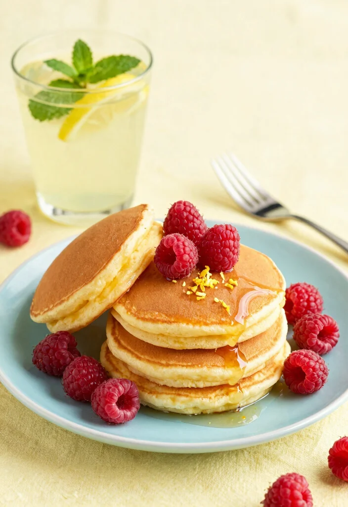 19 Souffle-Style Japanese Pancake Recipes (Extra Tall and Fluffy) - 14. Raspberry Lemonade Souffle Pancakes 1