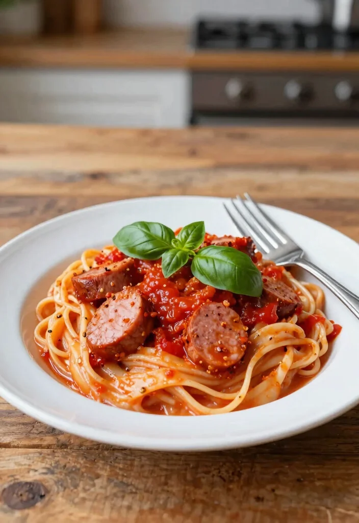 19 Spicy Italian Sausage Recipes for Heat Lovers - 1. Spicy Italian Sausage Pasta with Creamy Tomato Sauce 1