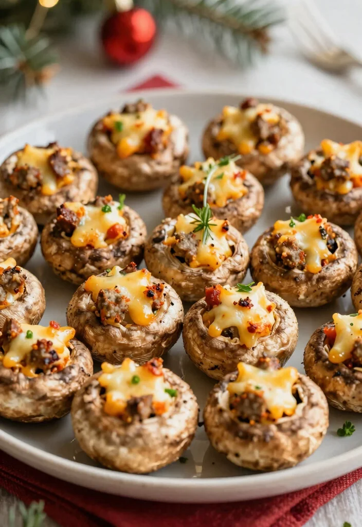 19 Spicy Italian Sausage Recipes for Heat Lovers - 18. Spicy Sausage & Cheese Stuffed Mushrooms 1