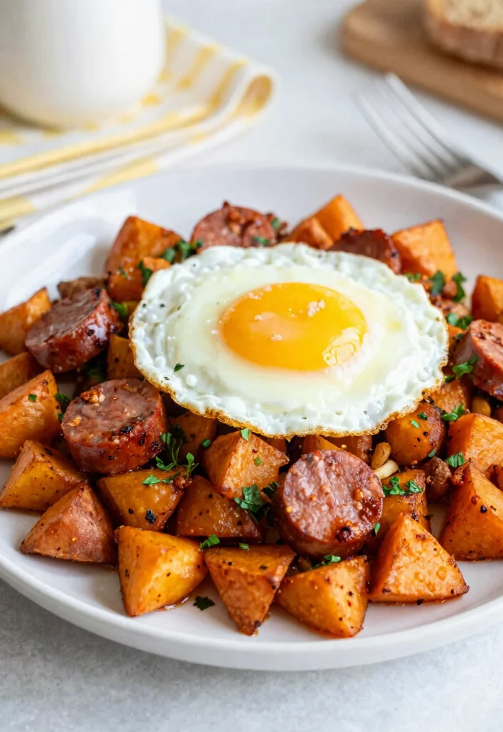 19 Spicy Italian Sausage Recipes for Heat Lovers - 19. Spicy Sausage & Sweet Potato Hash 1
